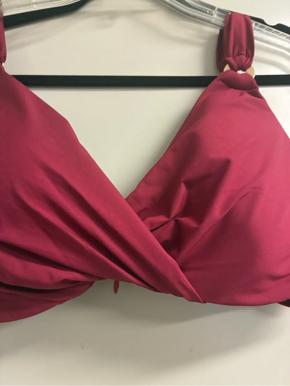 Miraclesuit Twist-Front Bra Top in Wine